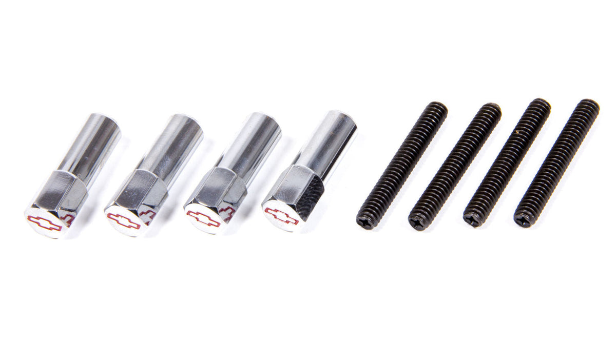 Proform Valve Cover Nuts Chrome w/Red Bowtie - 141909