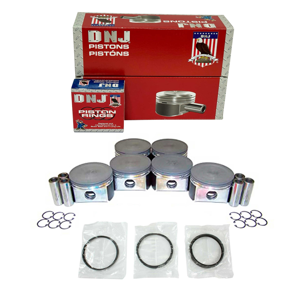 DNJ Piston and Ring Set 2004-2007 Chrysler, Dodge 3.5L