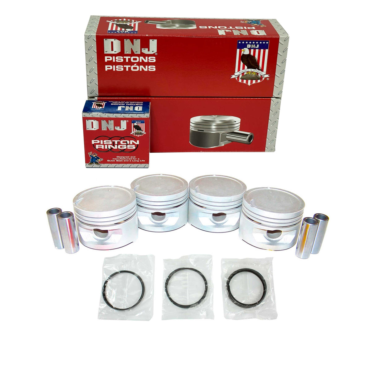 DNJ Piston and Ring Set 1994-1999 Hyundai 1.5L
