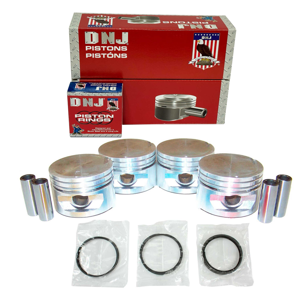 DNJ Piston and Ring Set 2000-2002 Hyundai 1.5L