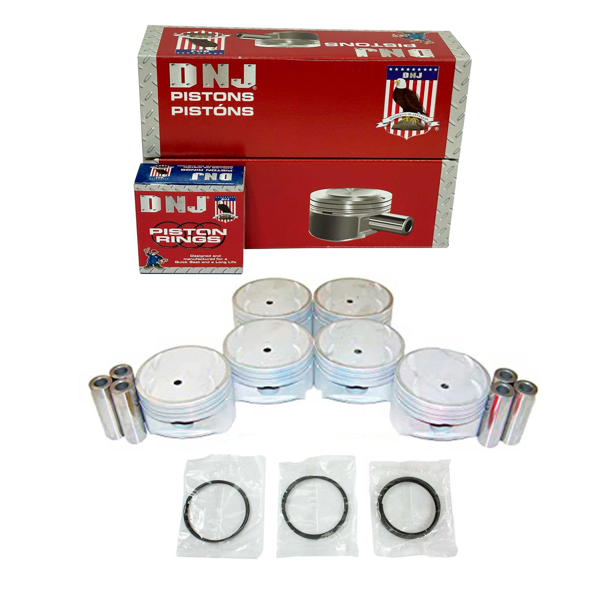 DNJ Piston and Ring Set 2001 Hyundai 3.0L