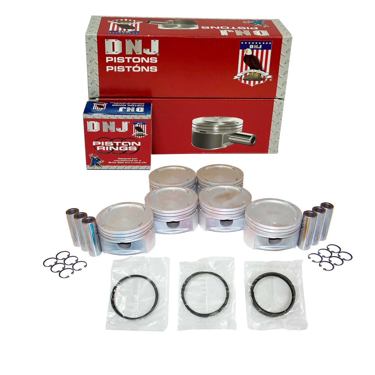 DNJ Piston and Ring Set 2002-2006 Hyundai, Kia 3.5L