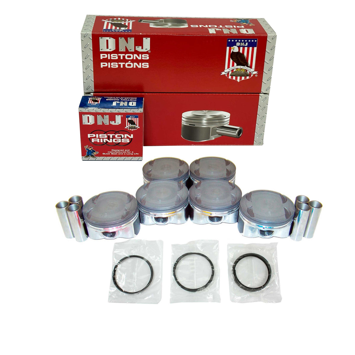 DNJ Piston and Ring Set 2006-2011 Hyundai, Kia 3.3L