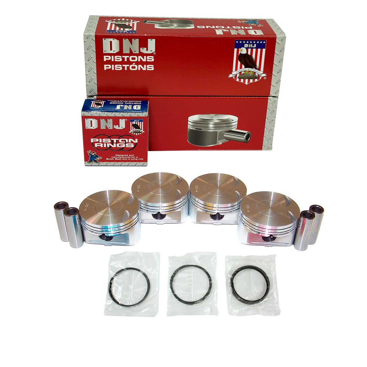DNJ Piston and Ring Set 2008-2017 Mitsubishi 2.0L