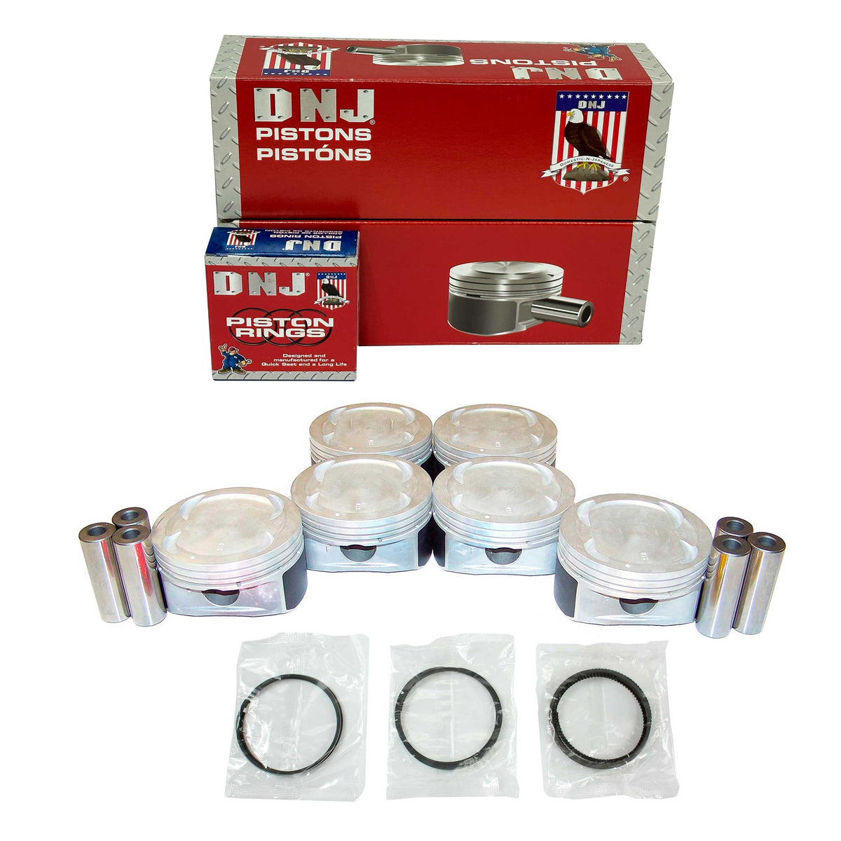 DNJ Piston and Ring Set 2006-2011 Hyundai, Kia 3.8L