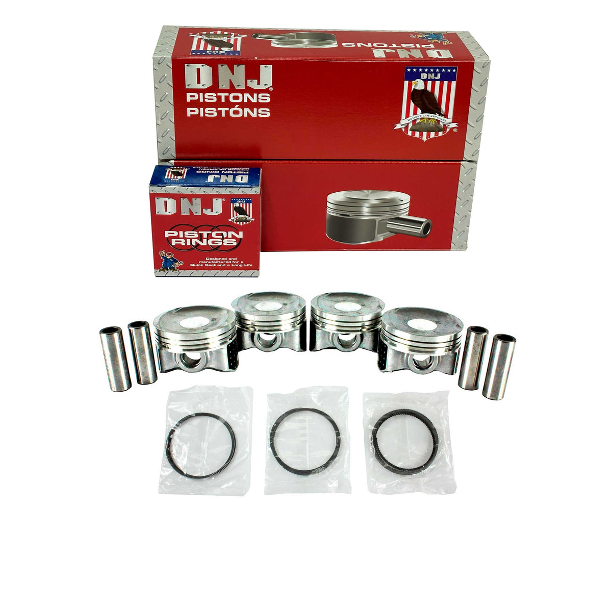 DNJ Piston and Ring Set 2009-2016 Honda 1.5L