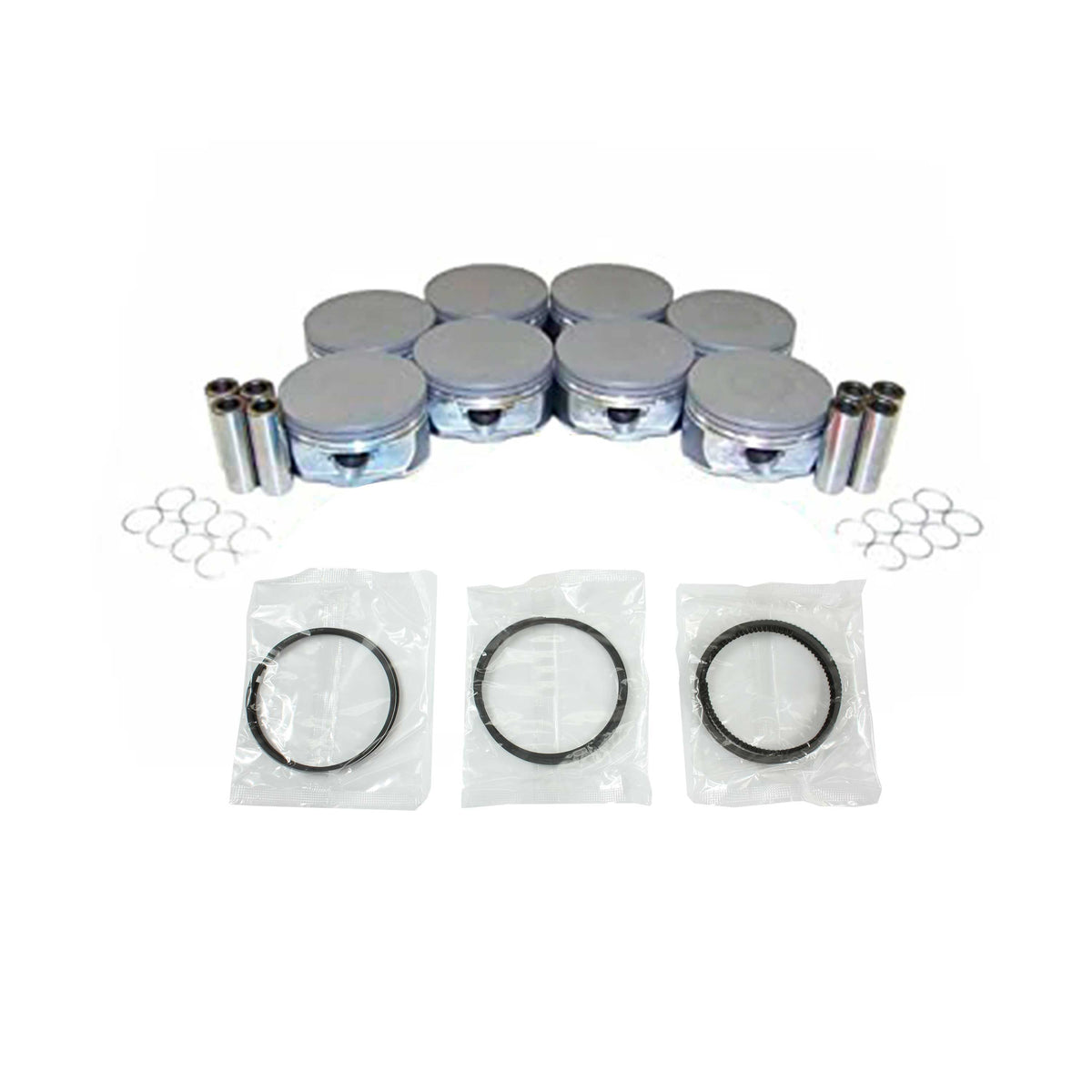 DNJ Piston and Ring Set 2005-2017 Cadillac, Chevrolet, GMC, Pontiac, Saab 6.0L