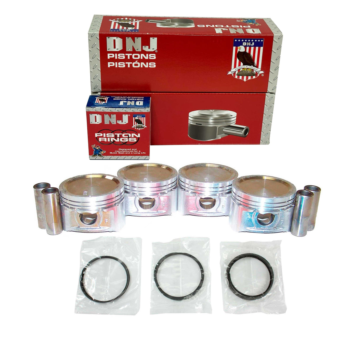 DNJ Piston and Ring Set 2001-2002 Kia 1.5L