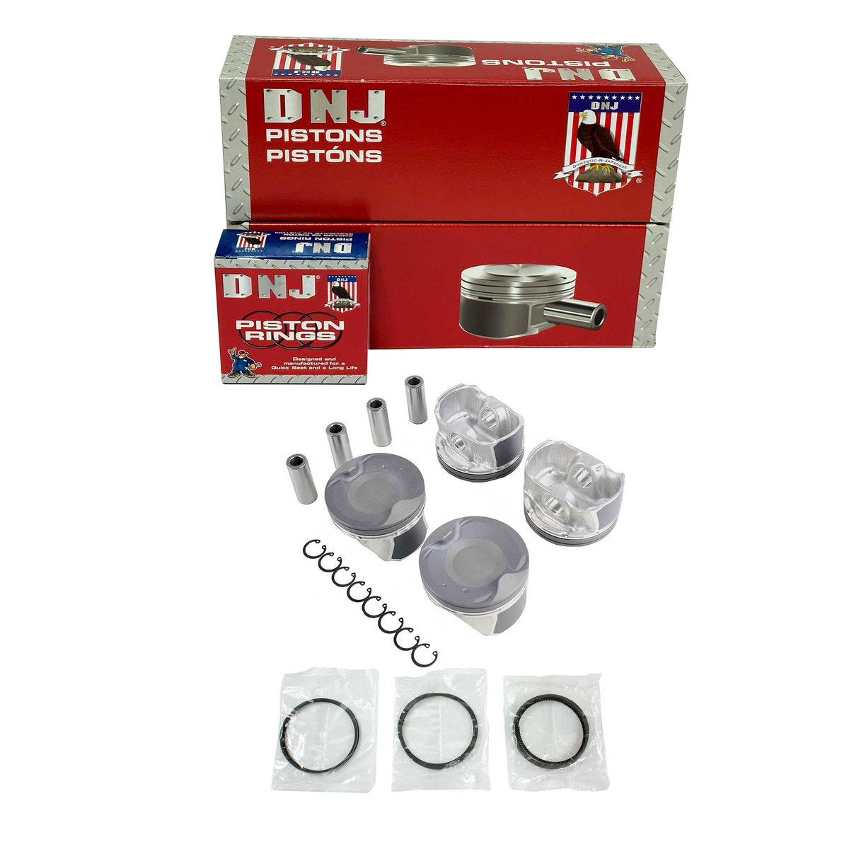 DNJ Piston and Ring Set 2013-2020 Nissan 2.5L