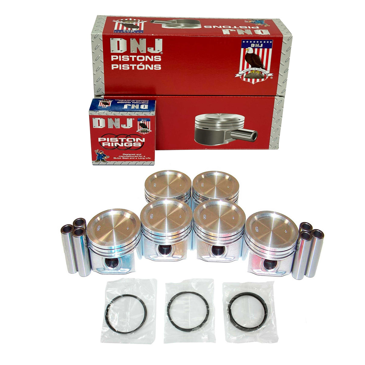 DNJ Piston and Ring Set 2004-2006 Suzuki 2.5L