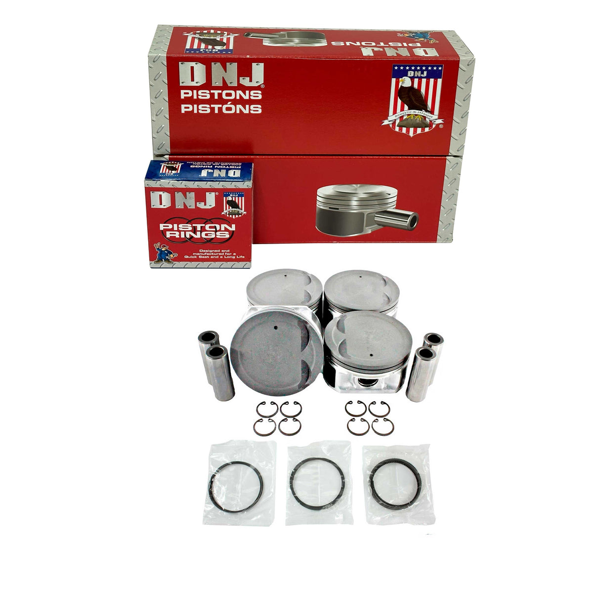 DNJ Piston and Ring Set 2009-2013 Suzuki 2.4L