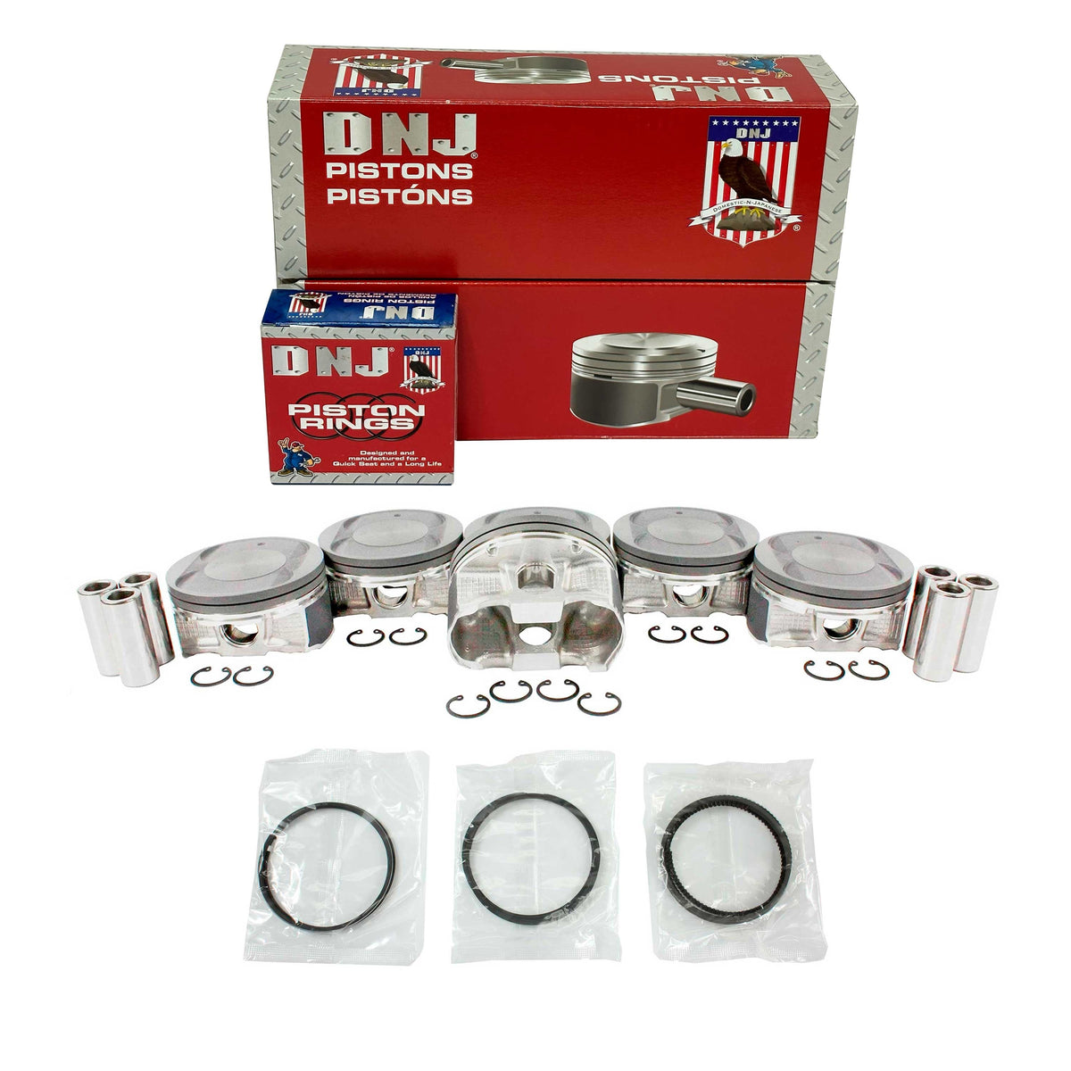 DNJ Piston and Ring Set 2007-2016 INFINITI, Nissan 3.5L
