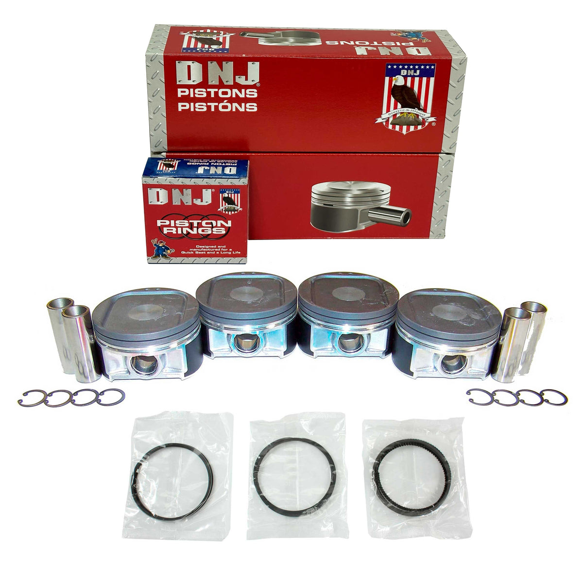 DNJ Piston and Ring Set 2002-2005 Saab, Subaru 2.0L