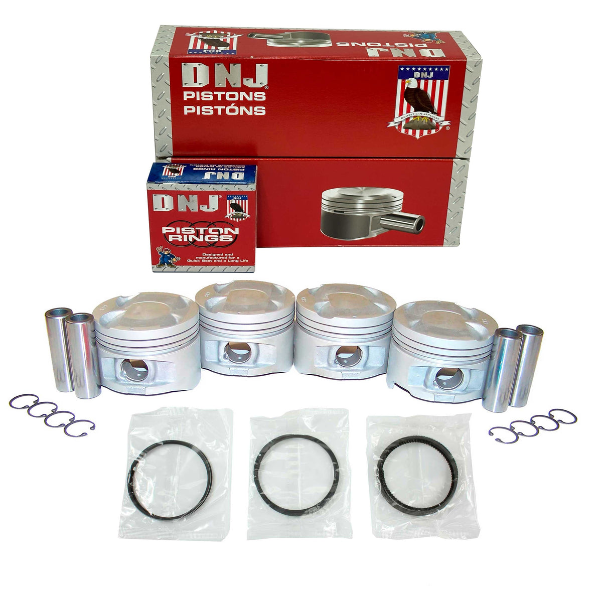 DNJ Piston and Ring Set 1988-1995 Toyota 2.0L