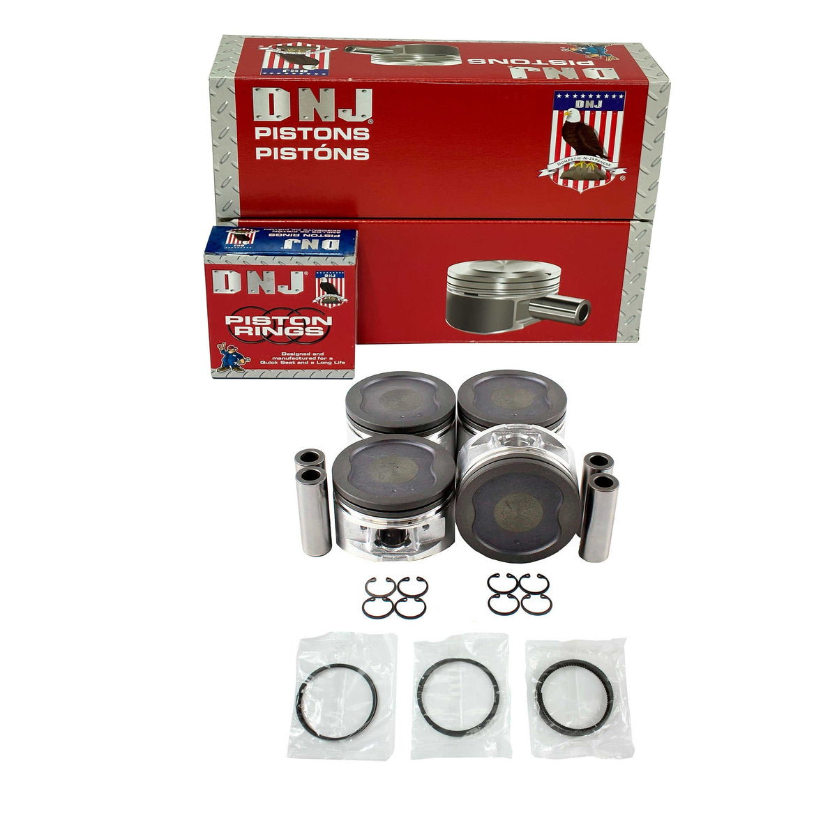DNJ Piston and Ring Set 1991-1995 Toyota 2.4L