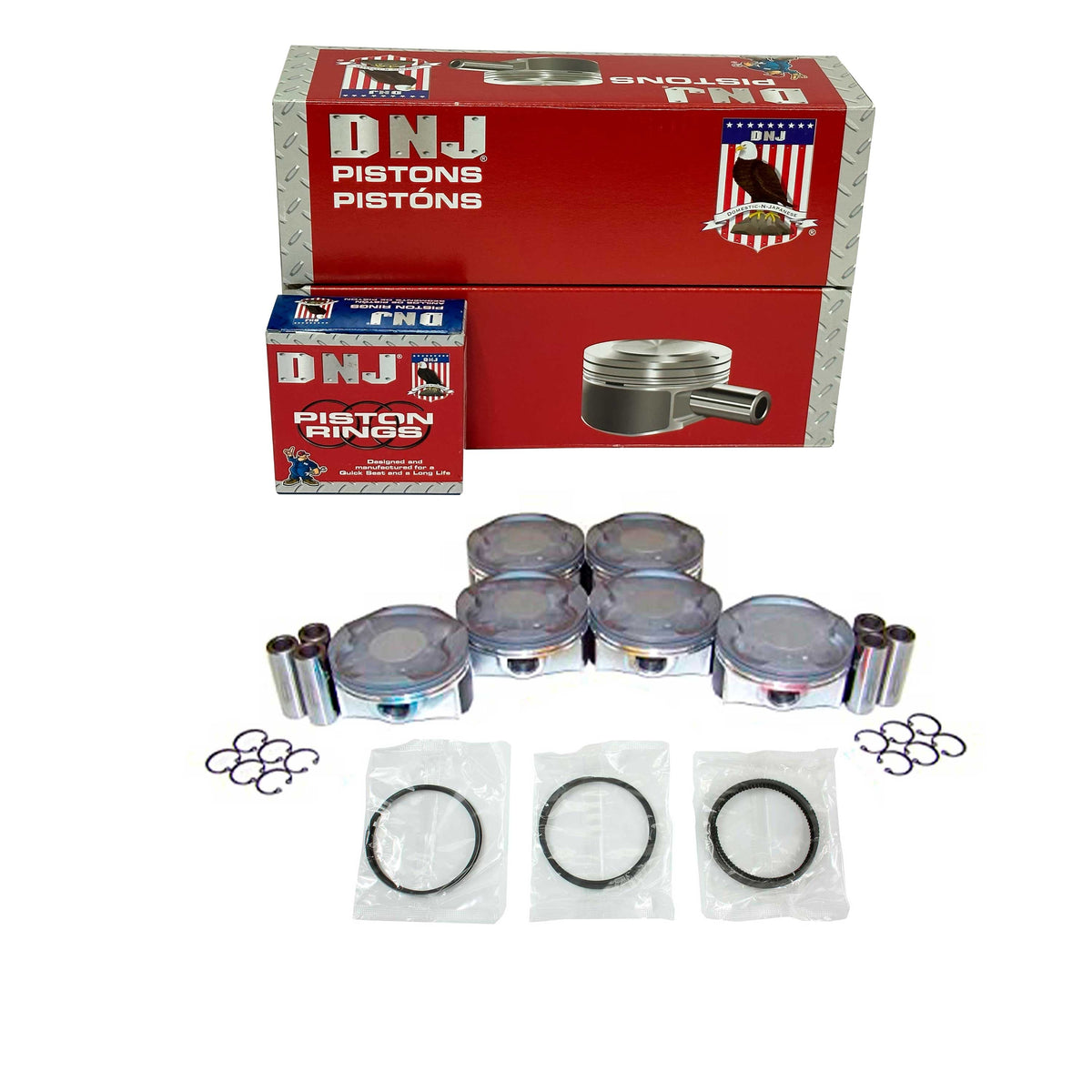 DNJ Piston and Ring Set 2005-2018 Lexus, Toyota 3.5L
