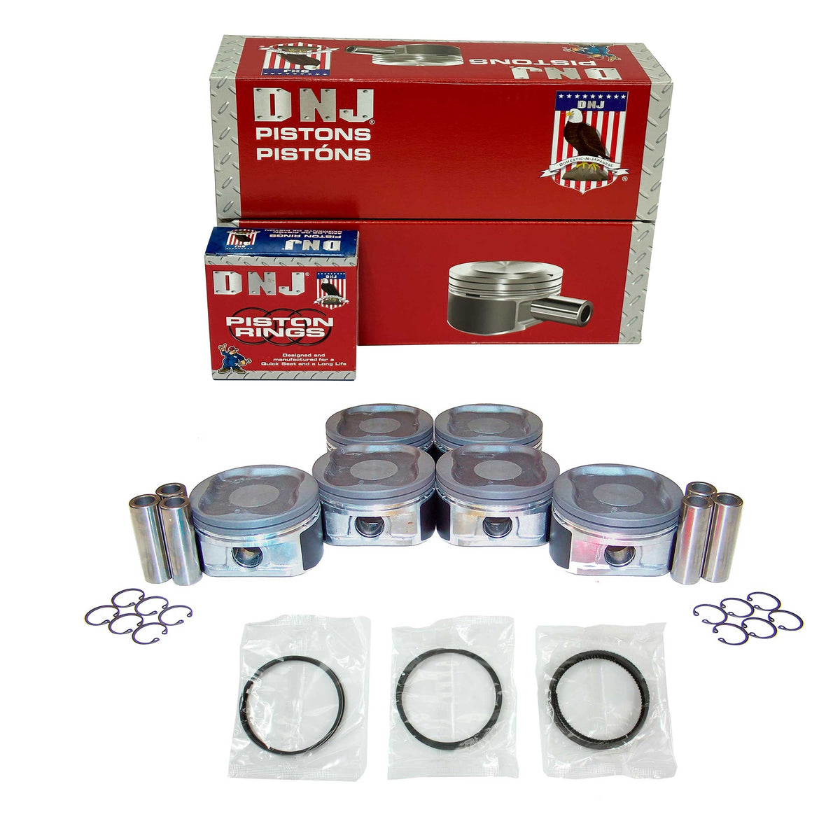 DNJ Piston and Ring Set 2003-2015 Toyota 4.0L