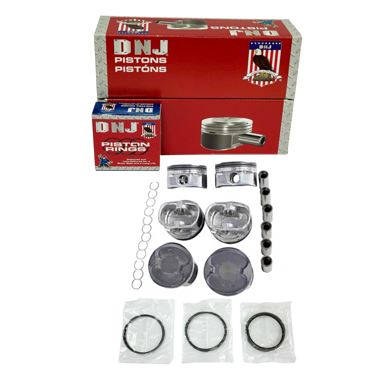 DNJ Piston and Ring Set 2010-2022 Toyota 4.0L