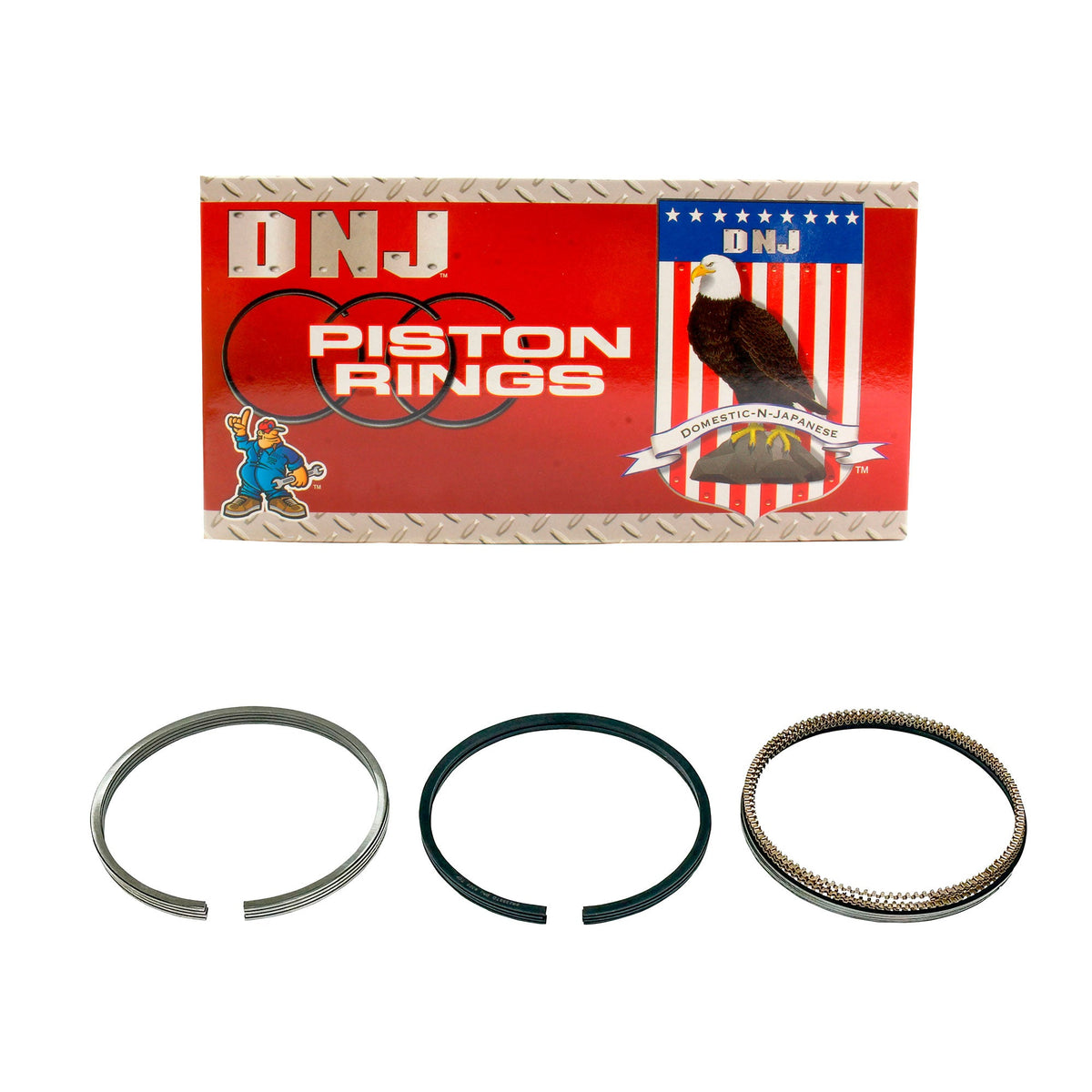 DNJ Piston Ring Set 2006-2015 Audi, Volkswagen 2.0L (Oversizes Available)