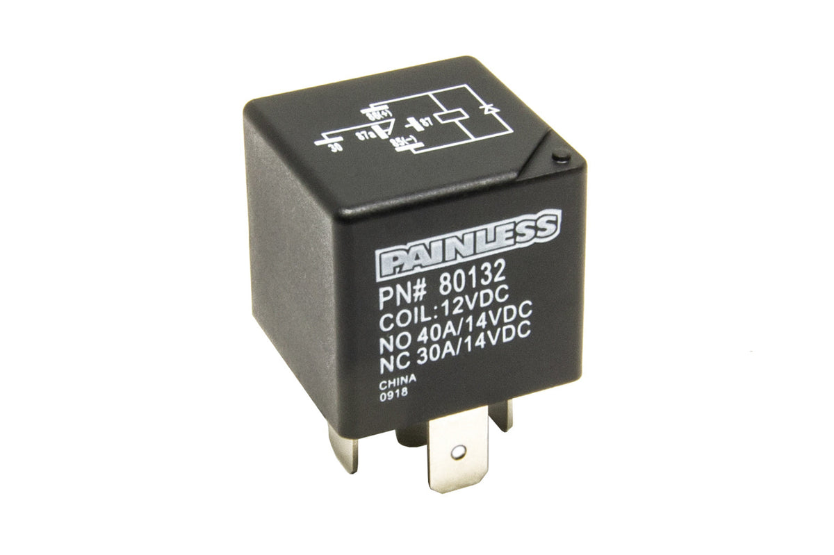 Painless 40 Amp Single Pole Doubl e Throw Relay - 80132