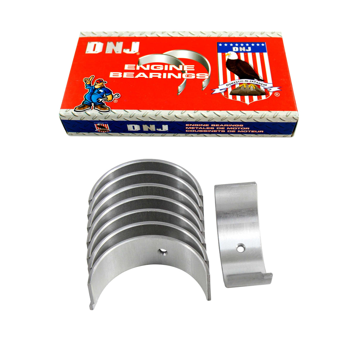 DNJ Connecting Rod Bearing Set 1986-2001 Acura, Honda 1.6L-2.0L (Oversizes Available)