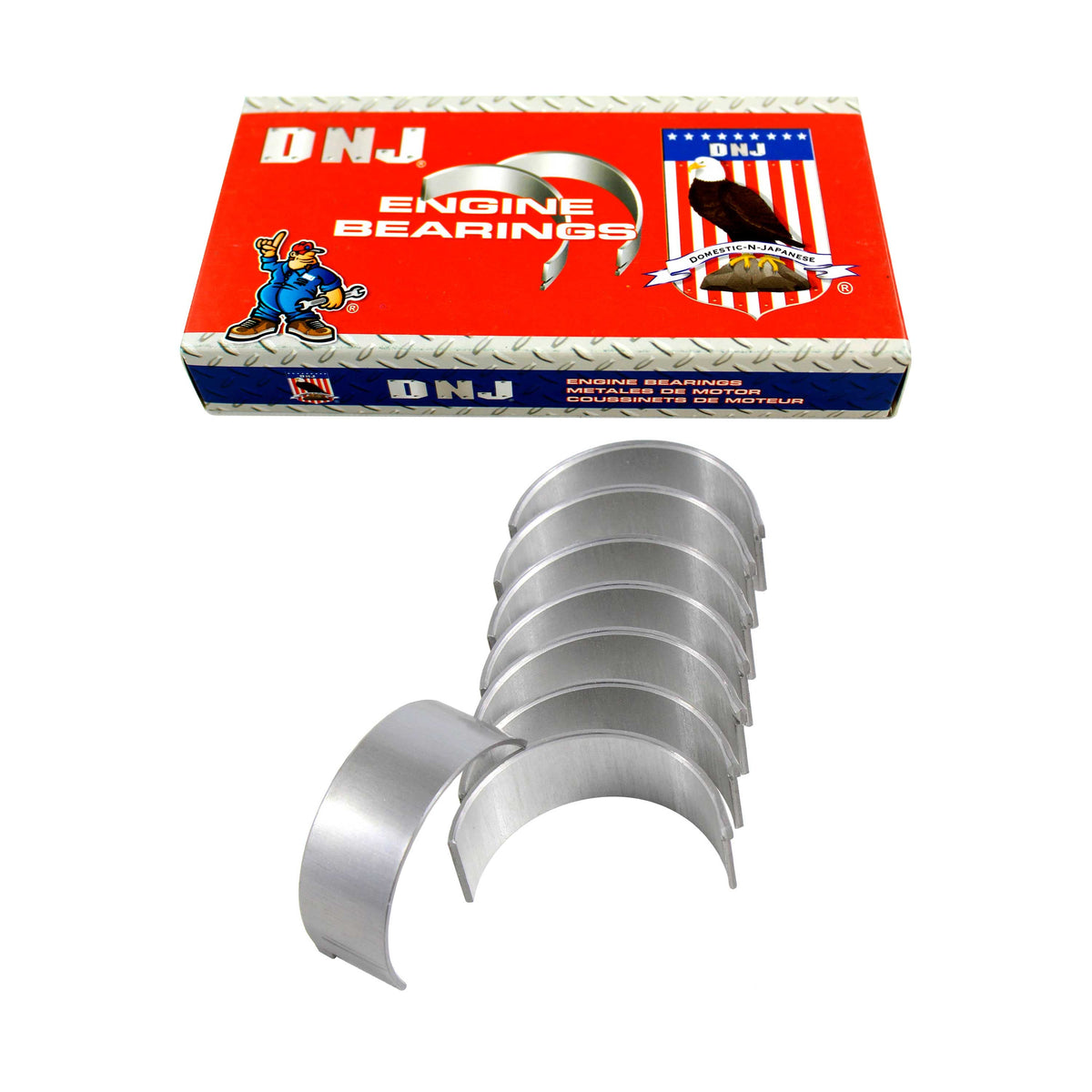 DNJ Connecting Rod Bearing Set 1994-2000 Honda 1.6L (Oversizes Available)