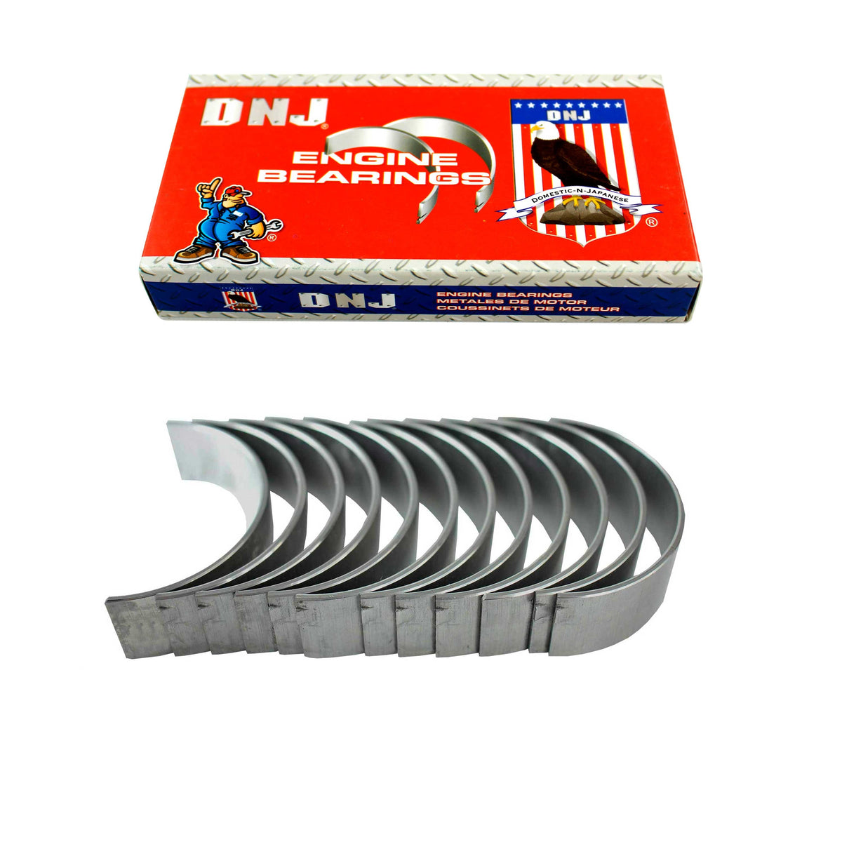 DNJ Connecting Rod Bearing Set 2014-2017 Chevrolet, GMC 4.3L (Oversizes Available)