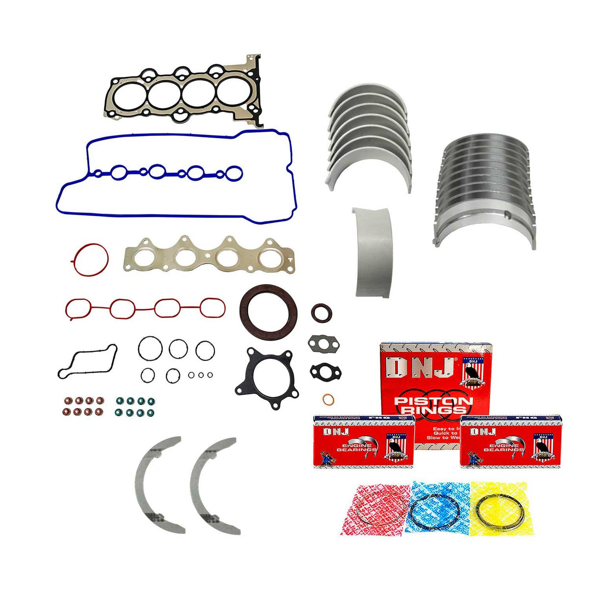 DNJ Engine Re-Ring Kit 2013-2018 Hyundai, Kia 1.6L