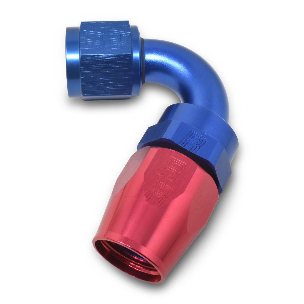 Russell 8AN 120Deg Hose End ProClassic Blue/Red - 613410
