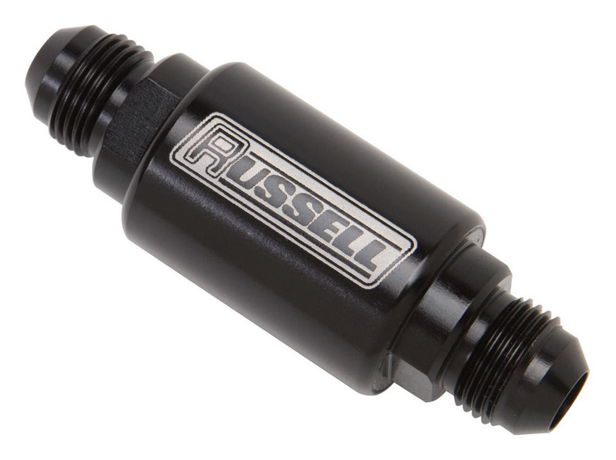 Russell P/C P/C #6 3in Fuel Filter - Black - 650133