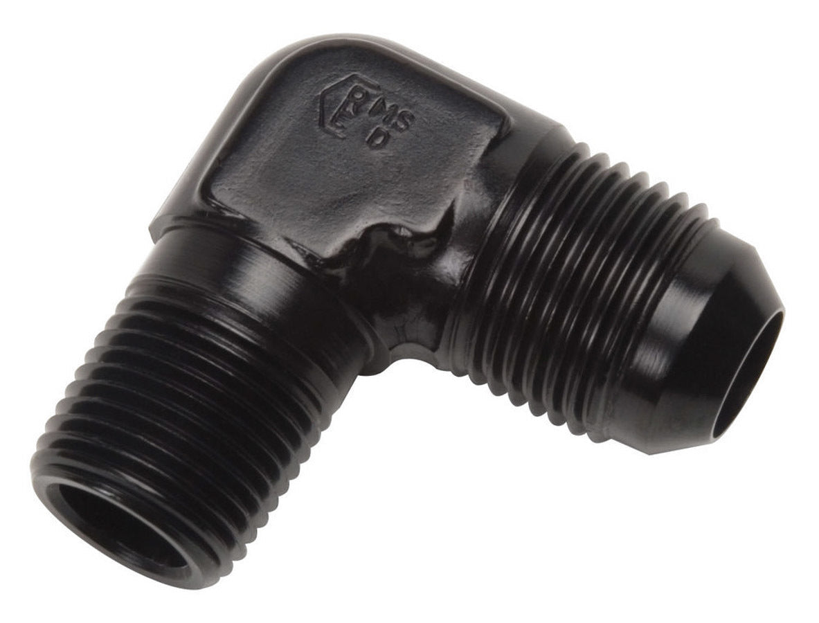 Russell #8 to 1/2npt 90 Degree Adapter Fitting Black - 660873