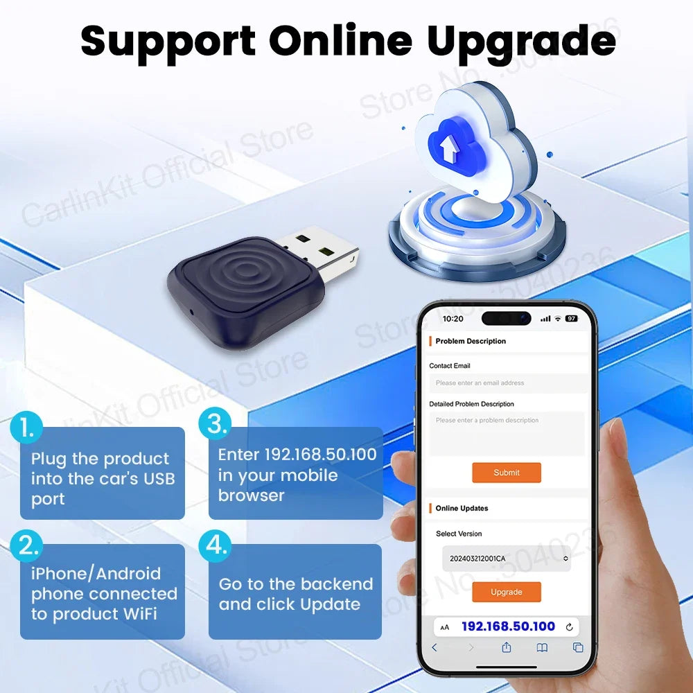 Wireless CarPlay USB Adapter Dongle