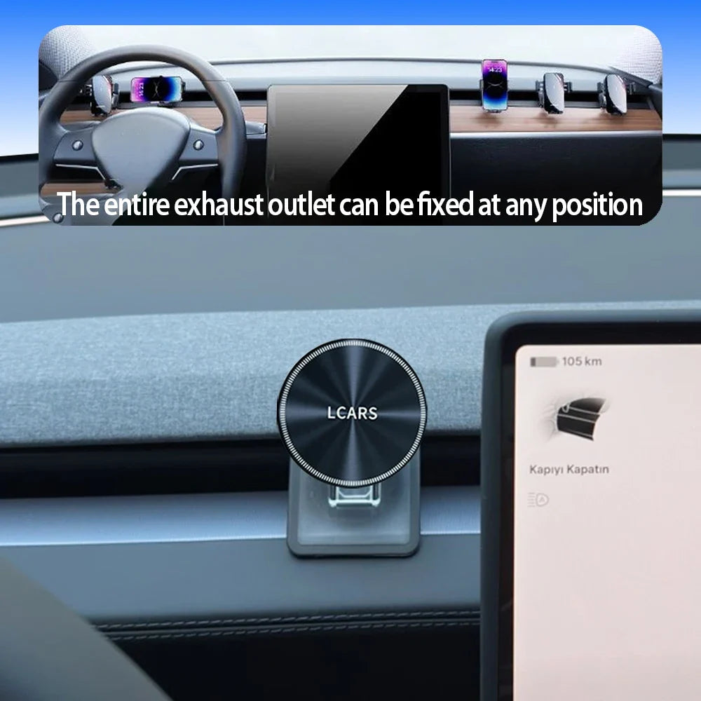 Lcars Magnetic Phone Holder Car Mount for Tesla Model 3 Highland