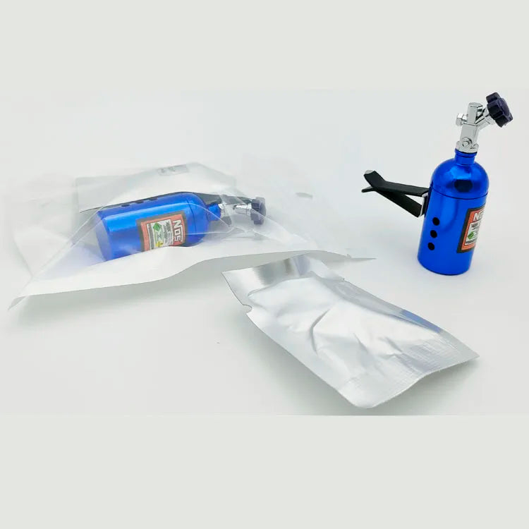 Car Air Freshener Blue Aluminum Scent Bottle Solid Balm Refill