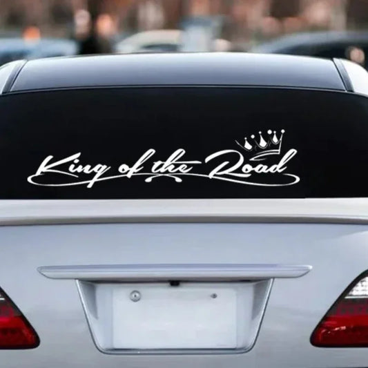 Waterproof Die-Cut Vinyl Decal King of the Road Car Sticker