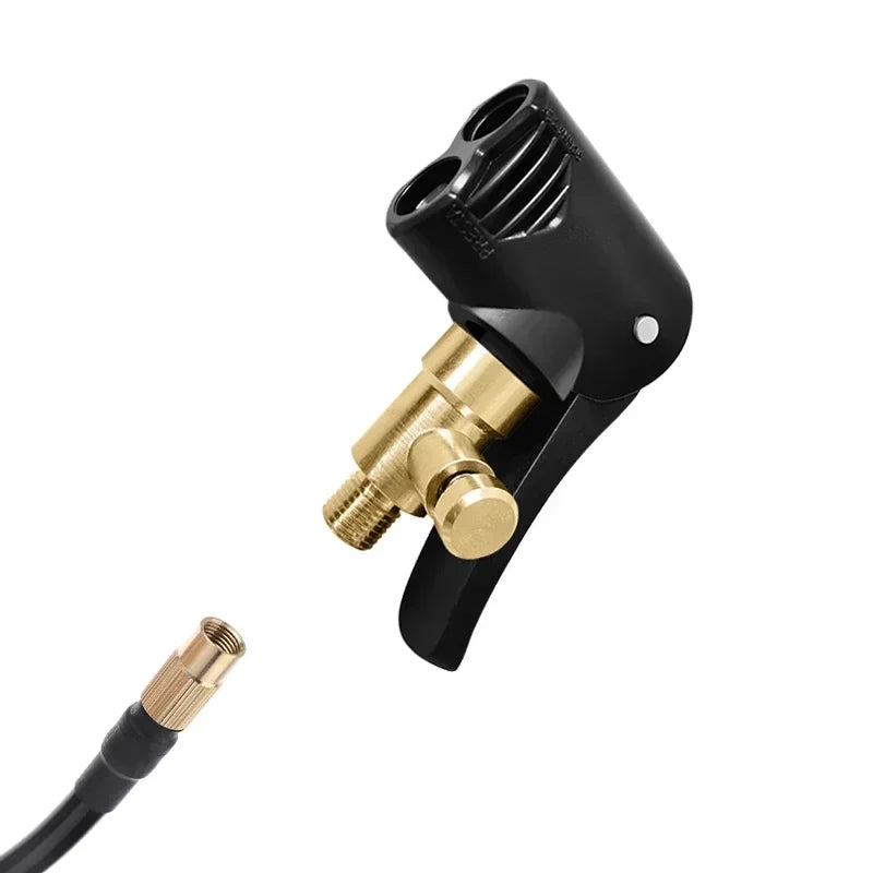 2-In-1 Bicycle Pump Nozzle Adapter | Universal Inflator Connector