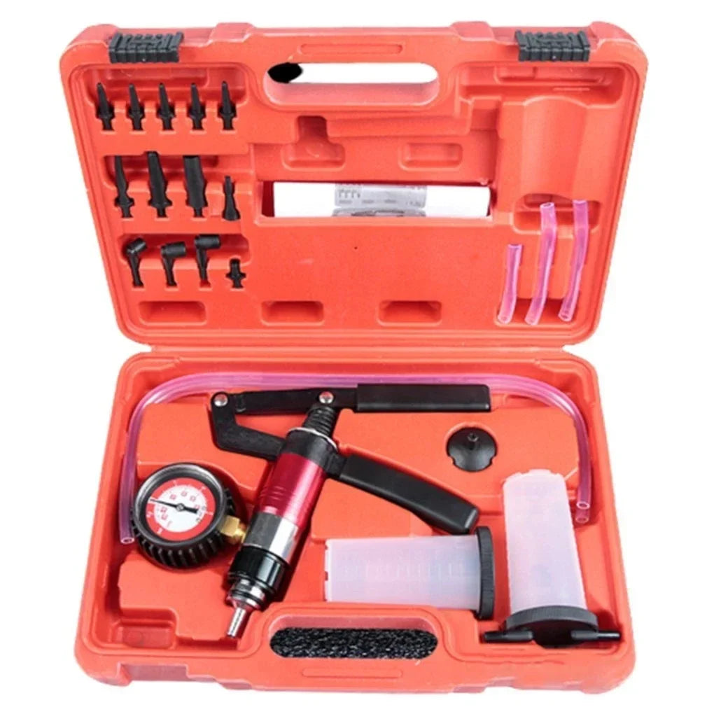 Hand Held Brake Fluid Bleeder Vacuum Pistol Pump Tester Kit