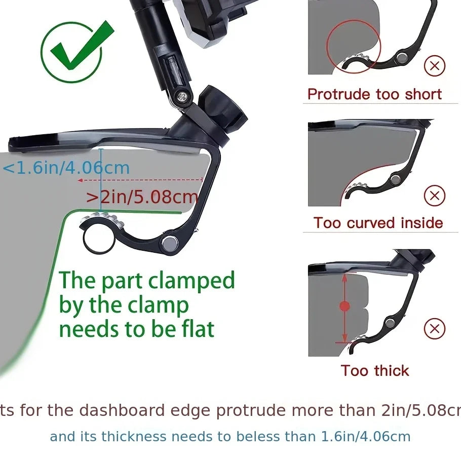 Lcars Car Phone Holder with Metal-Textured Finish and ABS Material