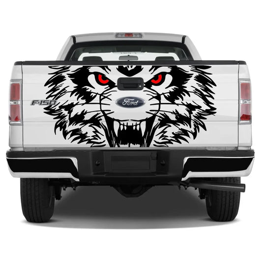 Tiger Tailgate Graphic Decal | Universal Pickup Sticker for Ford F-150, Toyota Hilux, Silverado, RAM, Isuzu D-Max & More