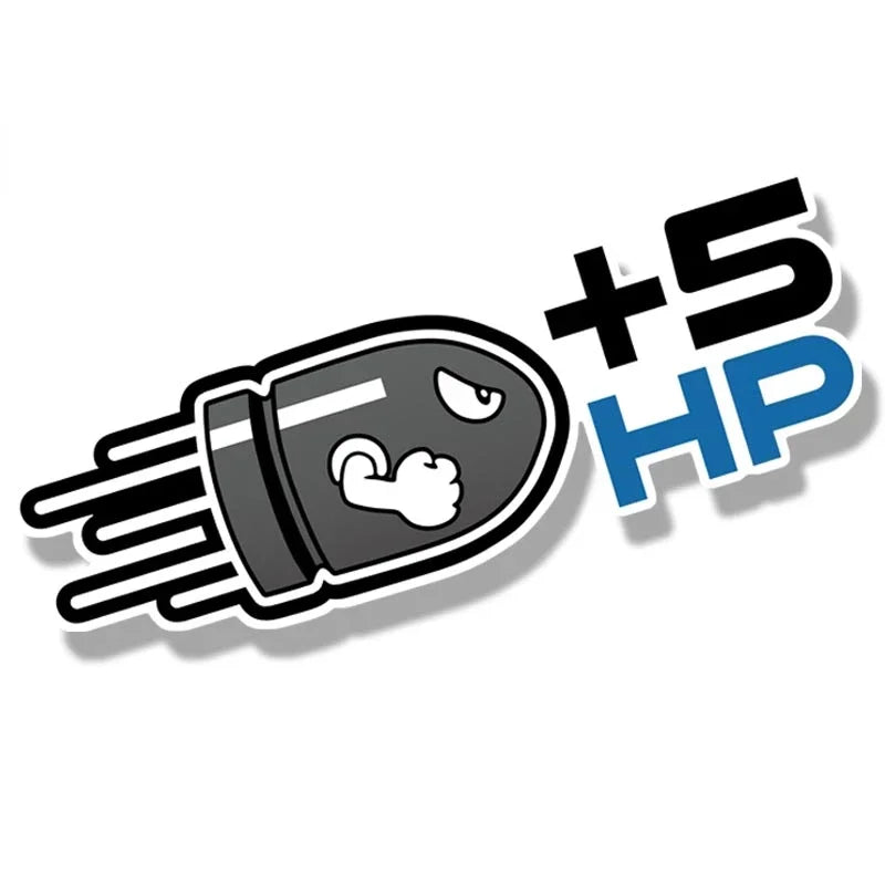 Plus Horsepower 100HP Scratch Car Stickers