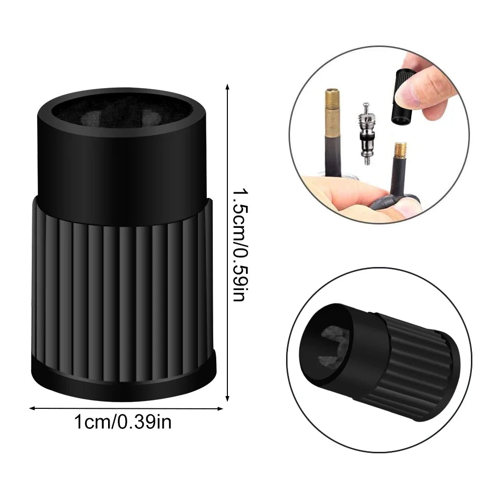 10 Plastic Tire Valve Caps | Universal Dust Covers for Cars & Bikes