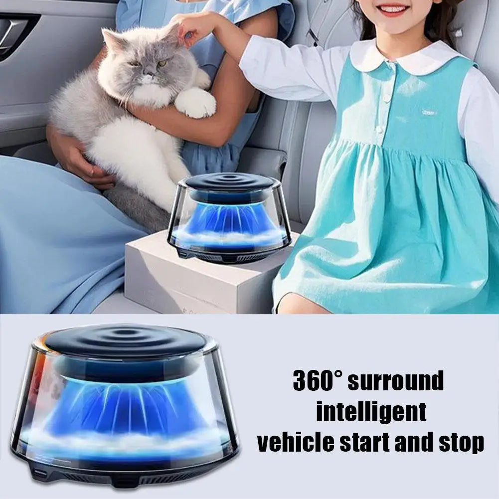 Car Fragrance Diffuser Rechargeable Mist Diffuser RGB Interior Light