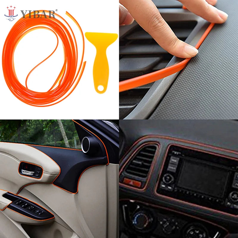 Orange PVC Interior Trim Line Gap Filler Kit 5M