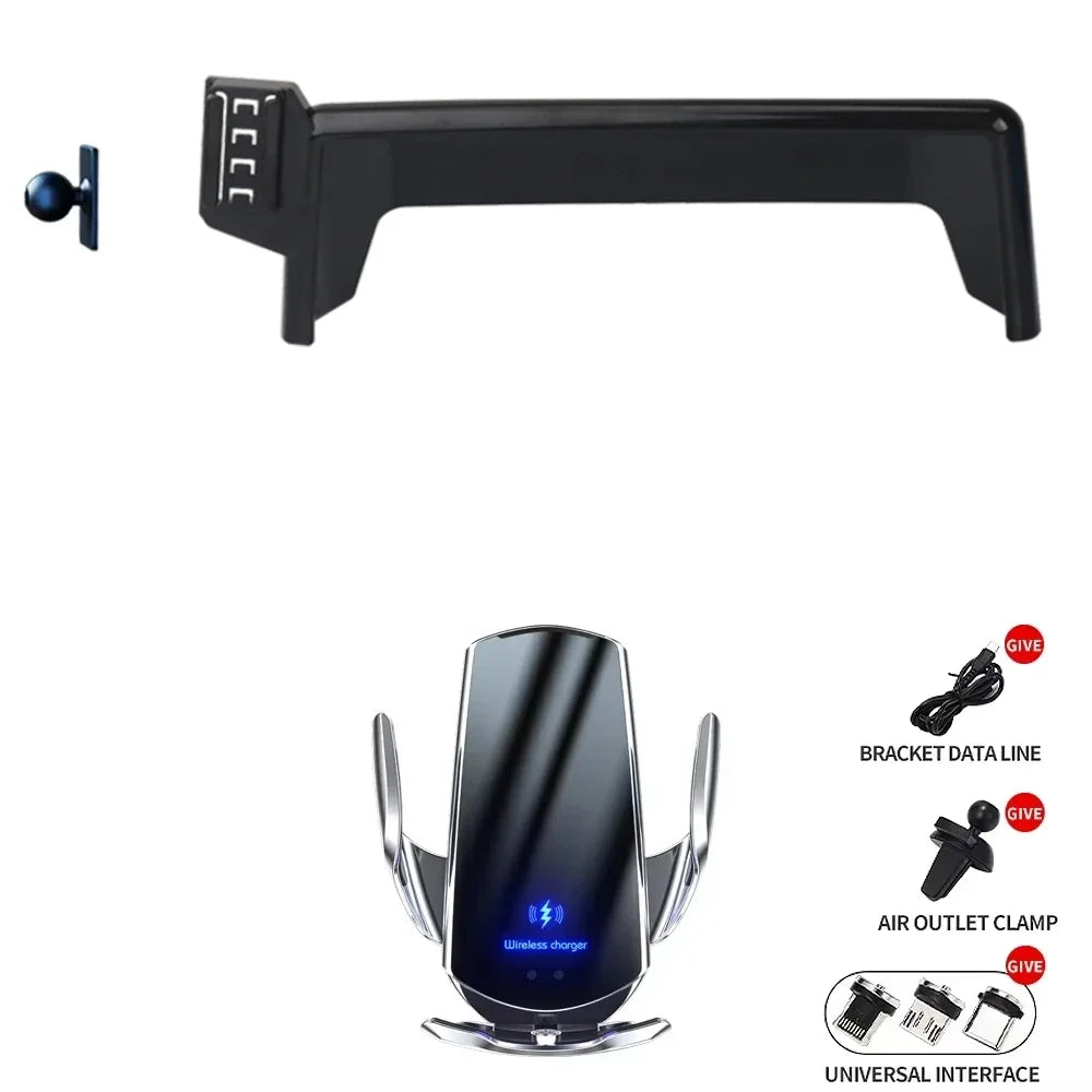 NoEnName_Null Phone Holder for BMW X1 F48 X2 F39 2016-2019 with Wireless Charging