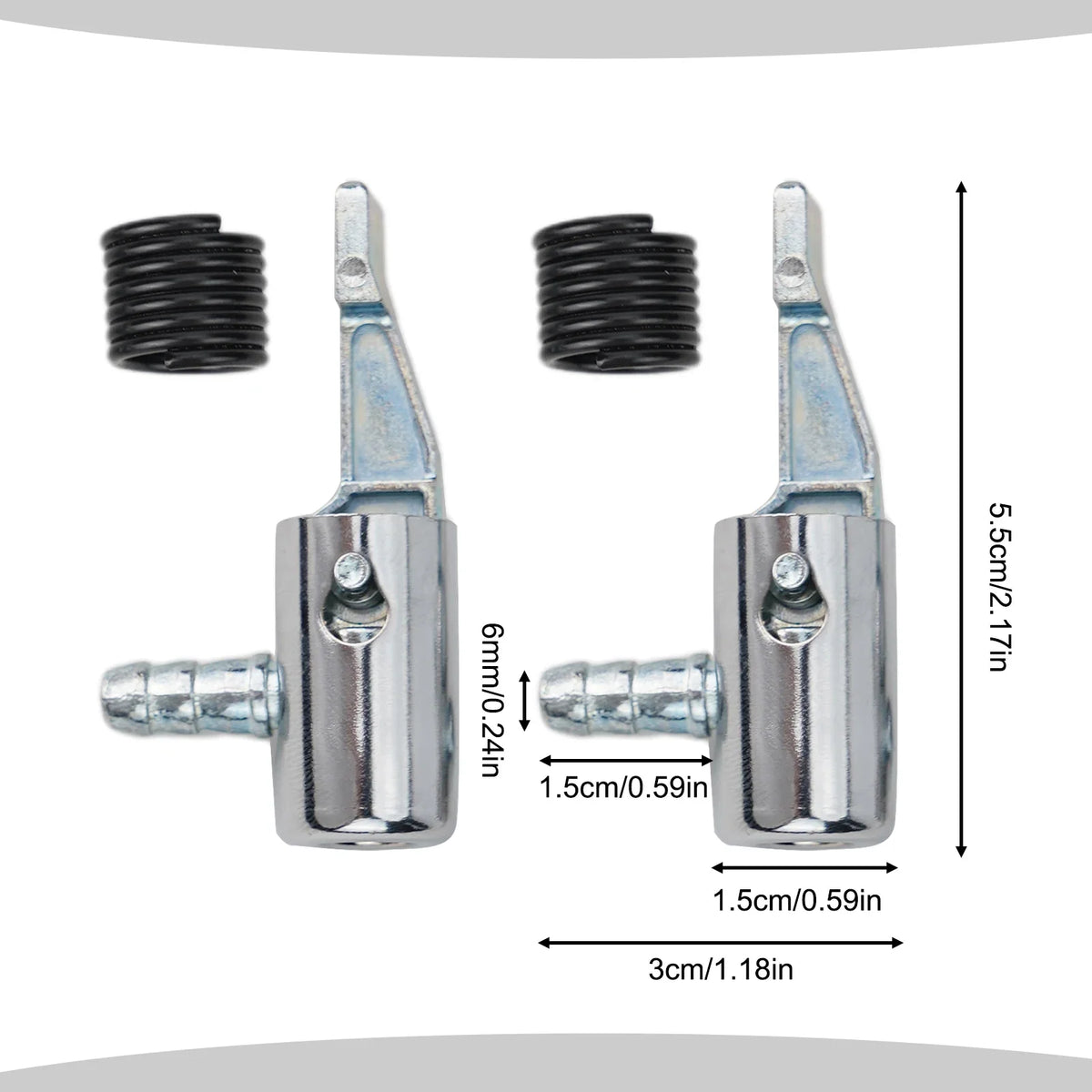 Lock On Air Chuck Tire Inflator Adapter 1/4 Metal
