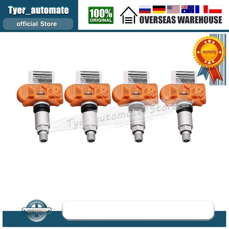 4PCS 5Q0907275F Tire Pressure Monitoring System Sensor | For Audi, Skoda, Porsche, VW