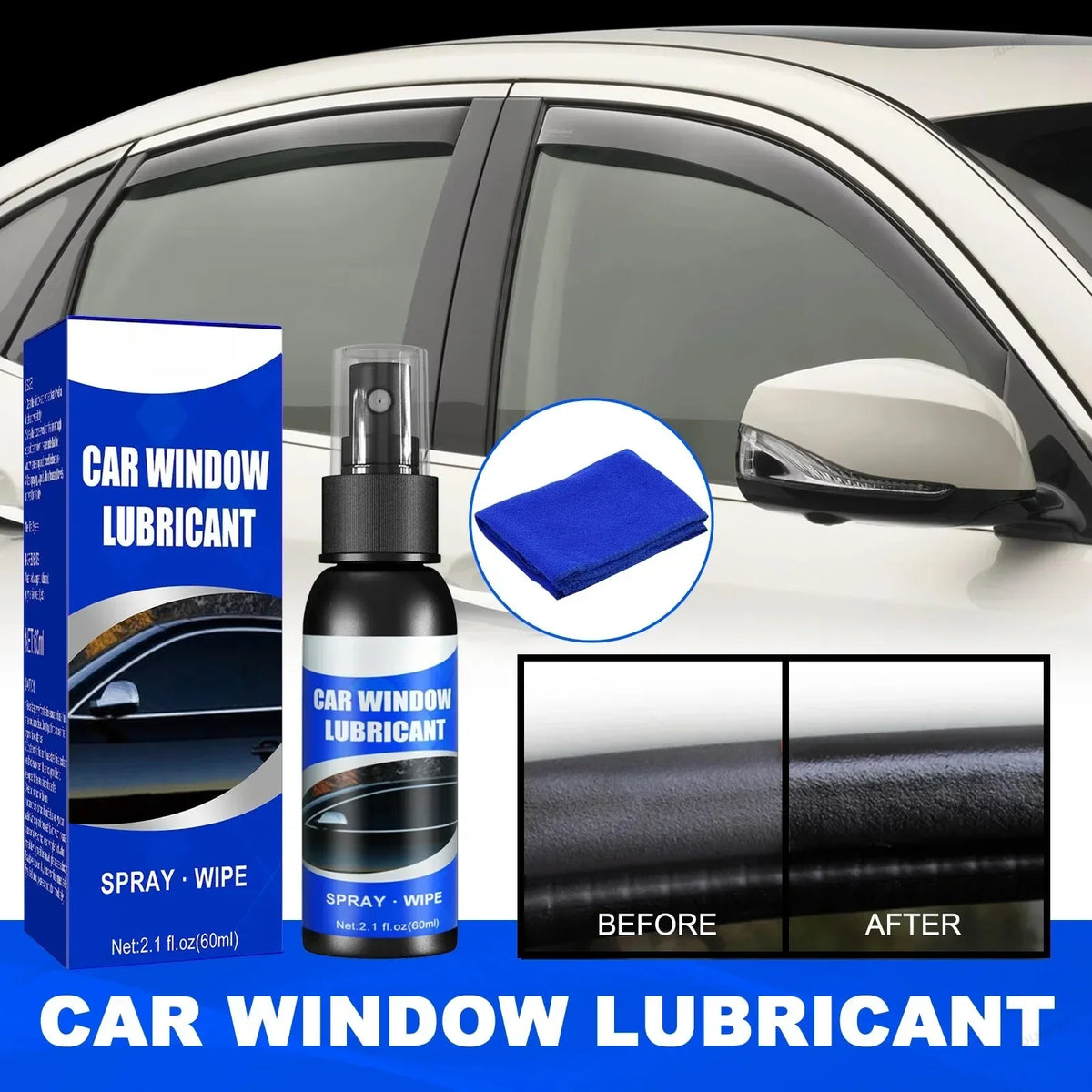 Window Lubricant for Car Door Rubber Strips 60ml