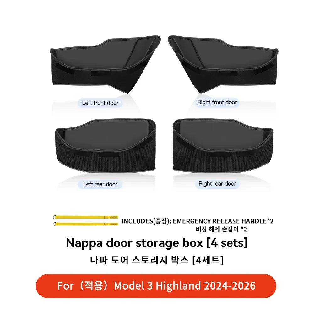 Tesla Model Y 3 Door Side Storage Box Juniper Highland TPE