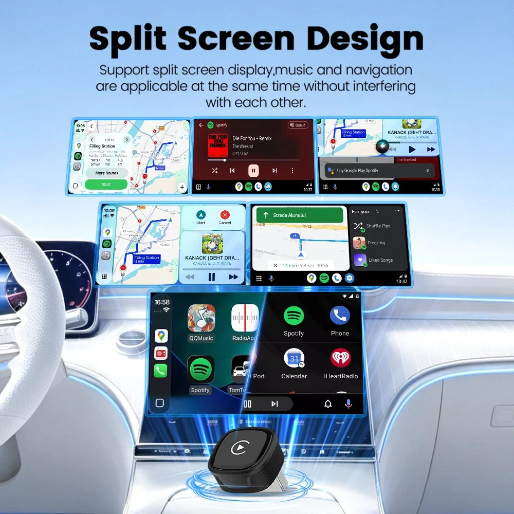 2026 Mini Ultra Wireless CarPlay Android Auto Adapter Box