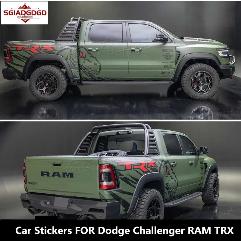 FAST Full Body Appearance Decoration Vinyl Kit for Dodge Challenger / RAM TRX | Custom Body Decal